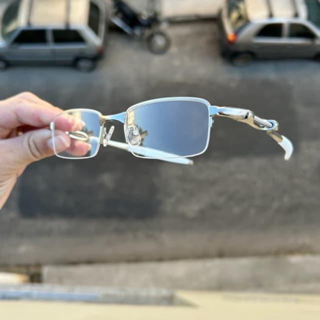 Armação Metal Mola Descanso Lupa Molinha Lente Transparente