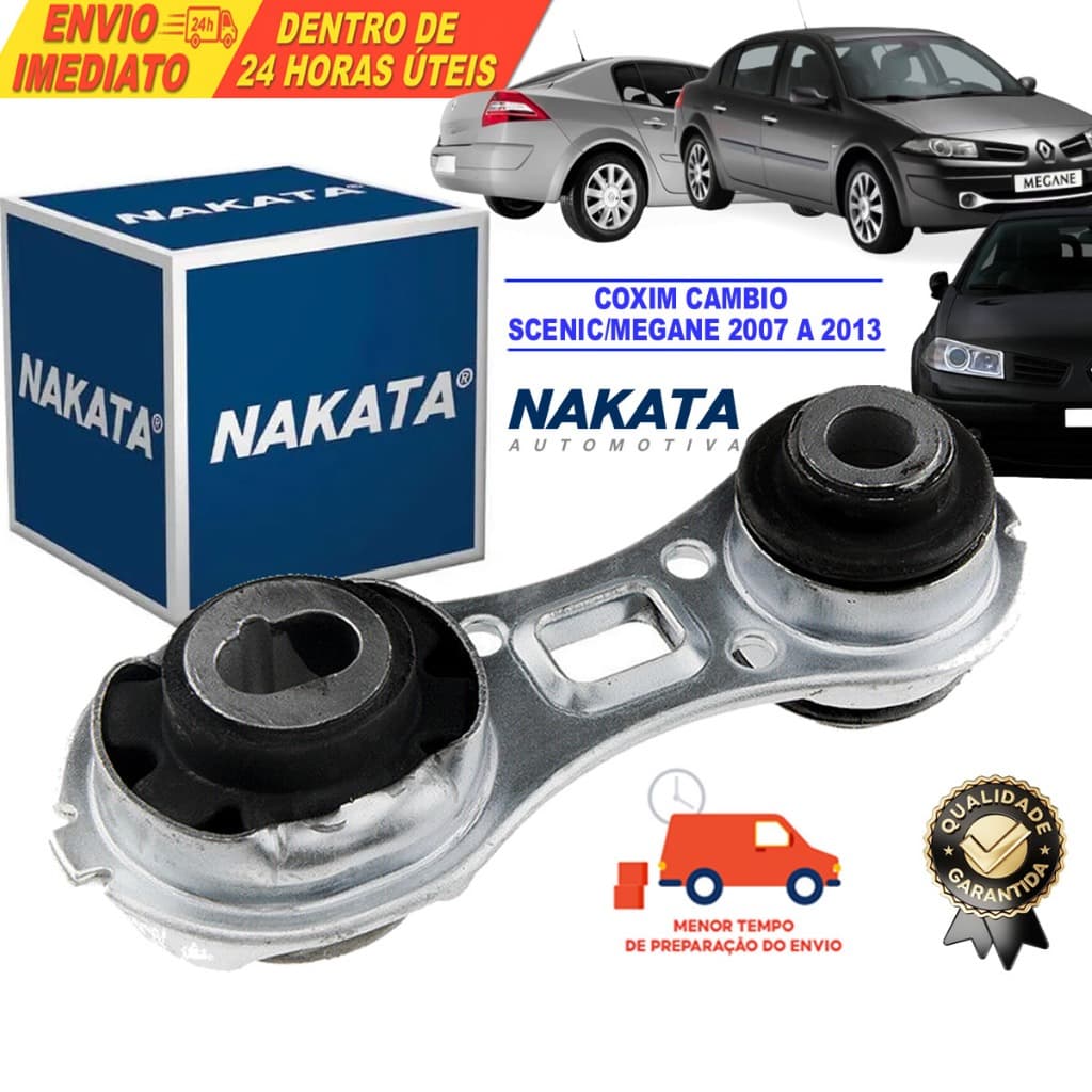Coxim Motor Traseiro Direito Megane 1.6 16V 2007 a 2013 Nakata NB36047 Original