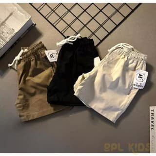 Kit 3 Short Infantil Mauricinho Sarja Menino Qualidade Premium