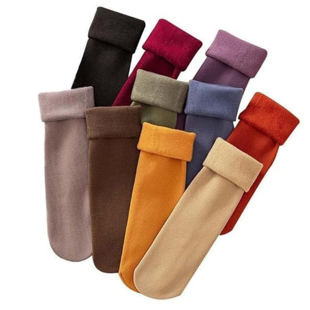 1, 2, 3 ou 4 Pares Meia Infantil Peluciada Térmica Forrada Grossa do num 20 ao 34