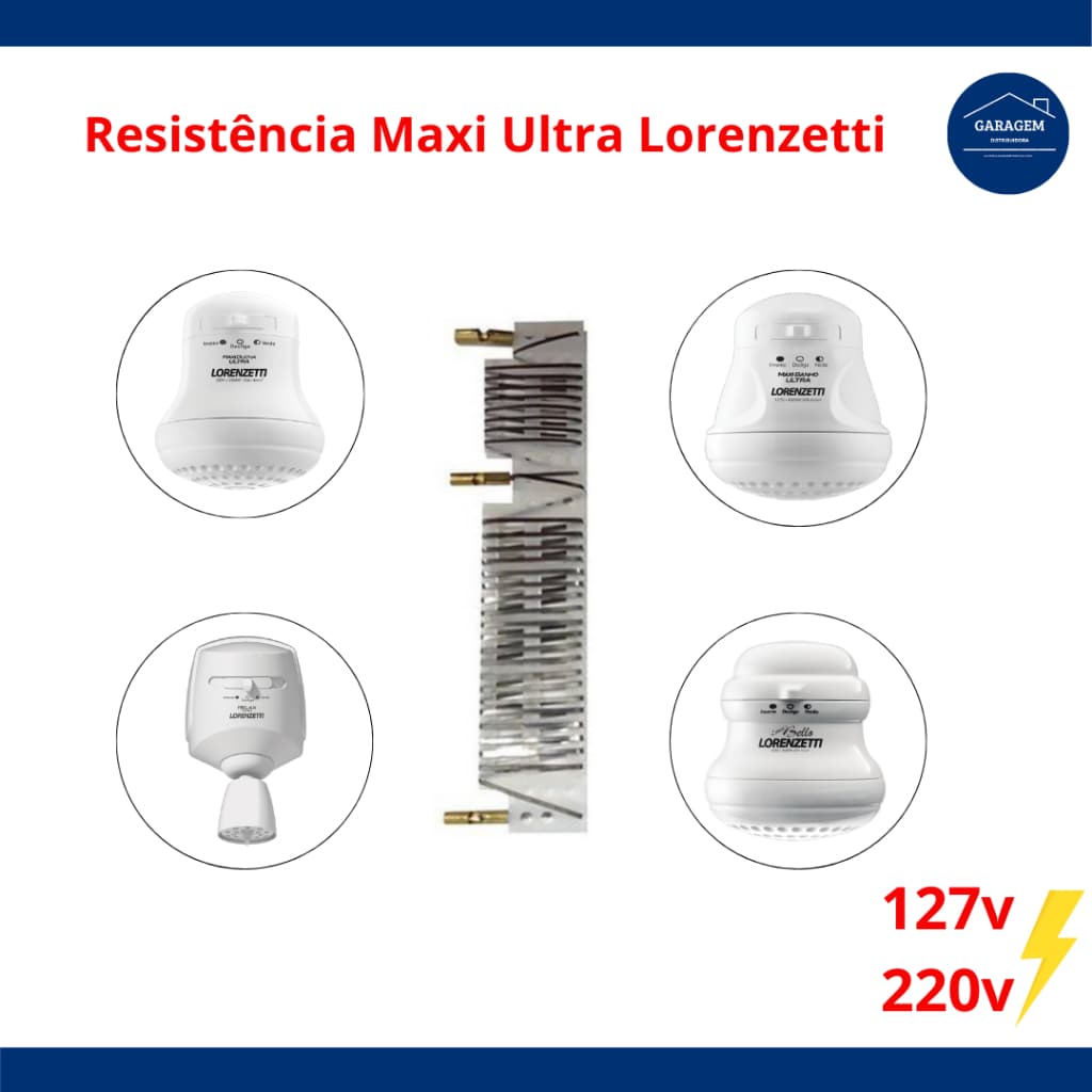 Resistência Lorenzetti Chuveiro Maxi Ducha 5500W 220V / 127V - PMR Similar