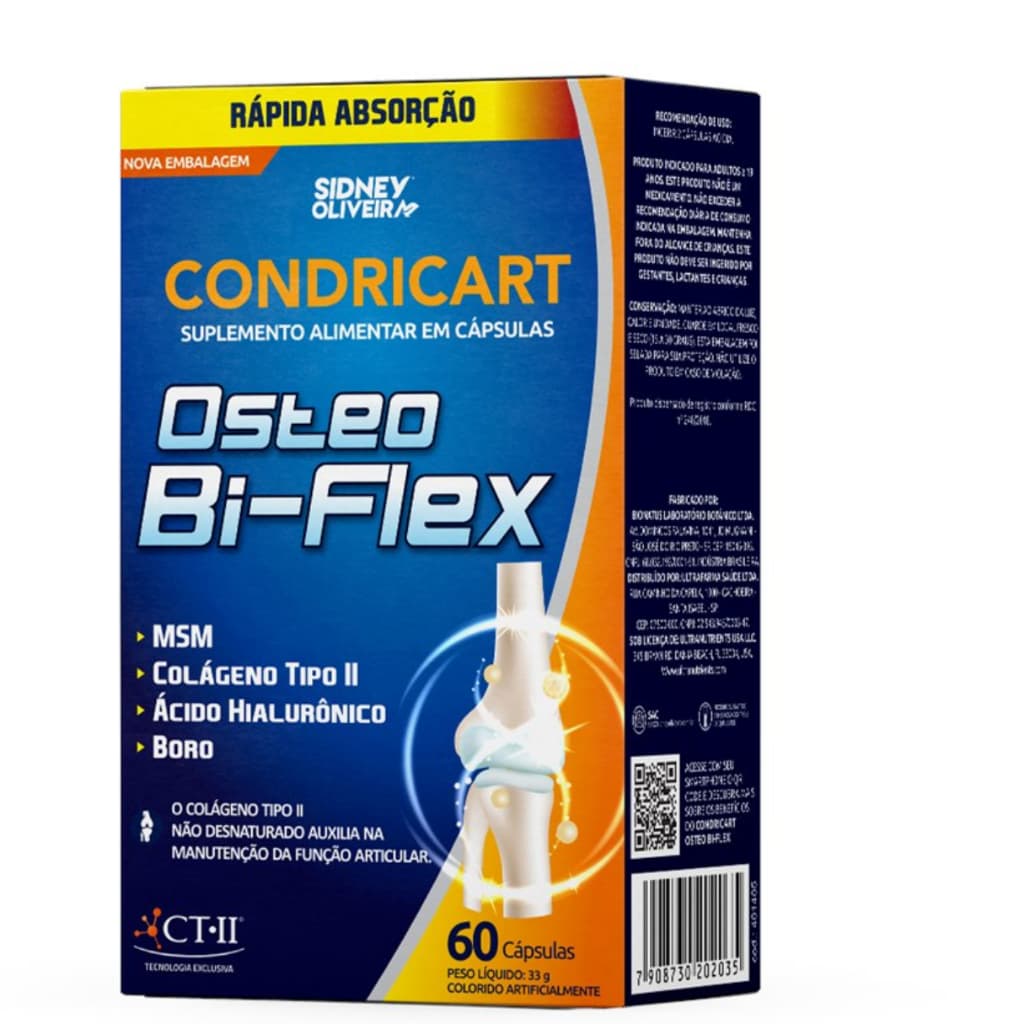 Colágeno Tipo Ii Ácido Hialurônico Bi-flex Sidney Oliveira