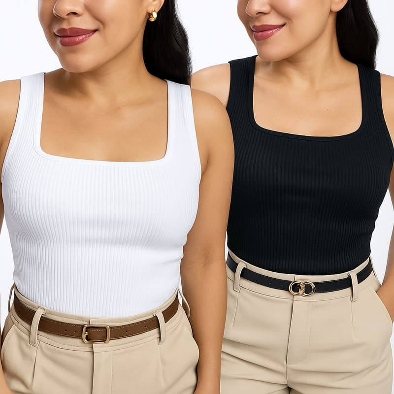 Blusa Feminina Decote Quadrado Forrada Elegante do P ao G até o 46