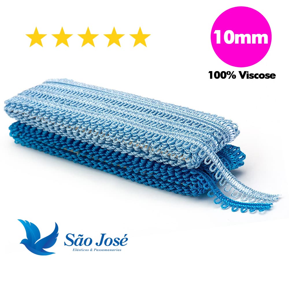 Renda Passamanaria Ponto Curva São José 10mm x 10m - Ref. 7000 | Ideal para Artesanato e Costura