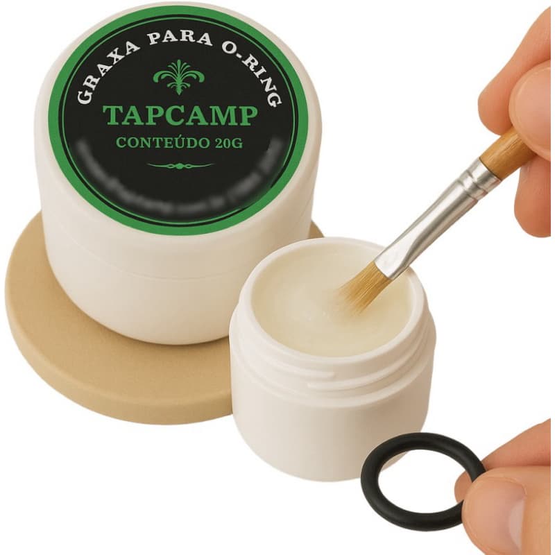 Graxa P/ Anel Oring Tapcamp 100% Compativel Com Borracha 20g