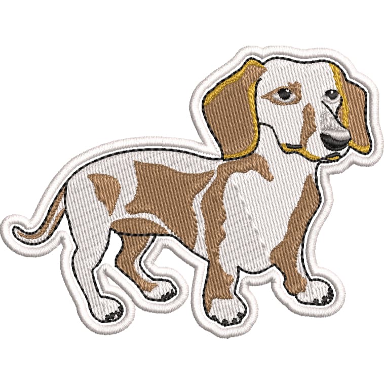 Patch Bordado Personalizado Cachorro Basset Hound Mofadinho Pet