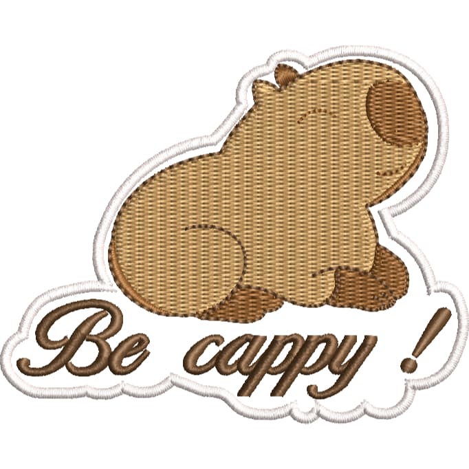 Patch Bordado Capivara Be Cappy Harry Potter Personalizado Cut