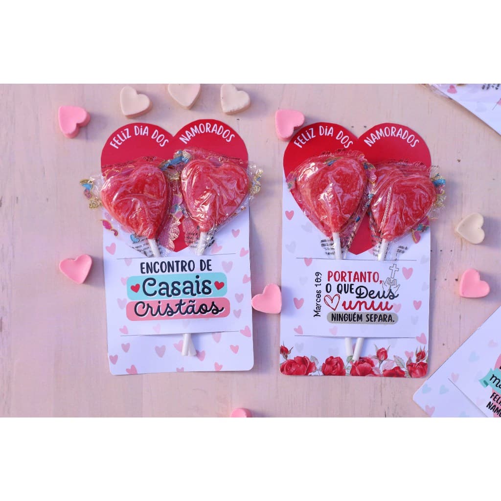 20/04/60 Cartões para Pirulito Feliz Dia dos Namorados (NÃO ACOMPANHA PIRULITO). Mimo, Lembrancinha.