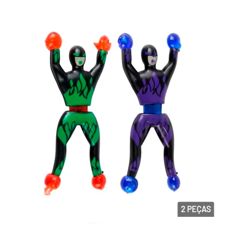 Boneco Gruda e Desce na Parede Ninja