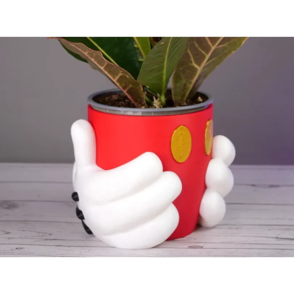 Vaso Decorativo Mickey Para Planta Suculenta. Flores, Jardim, sala, decoração, presente, disney