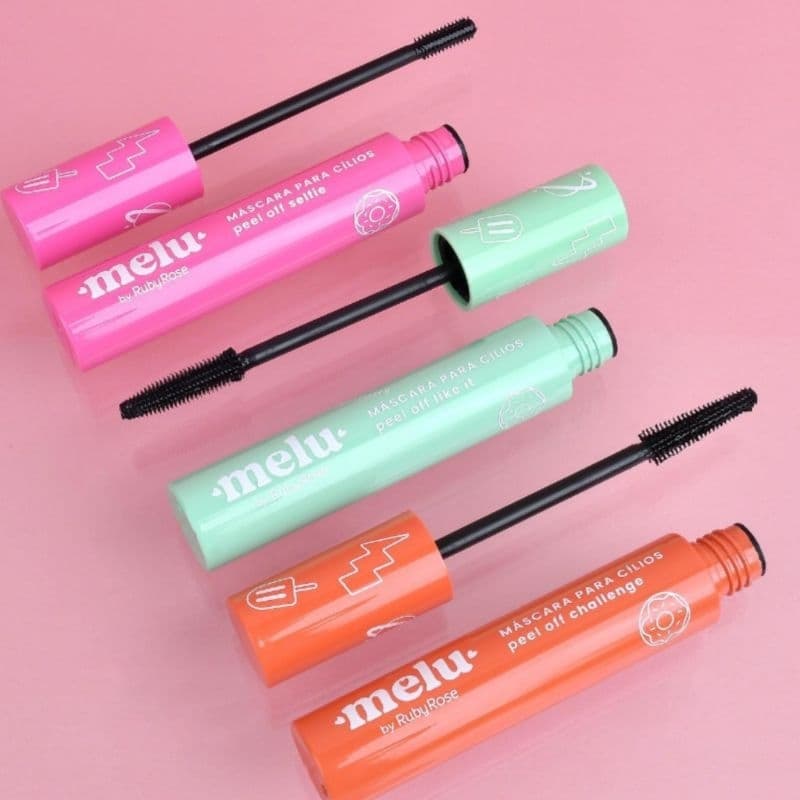 máscara de cílios peel off melu volume longa duração Prova d'água fácil remoção