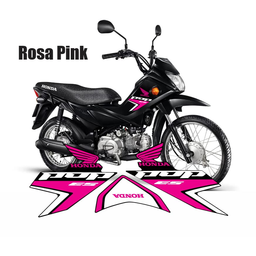 Adesivo Pop 110i 2025 Preta Kit Completo
