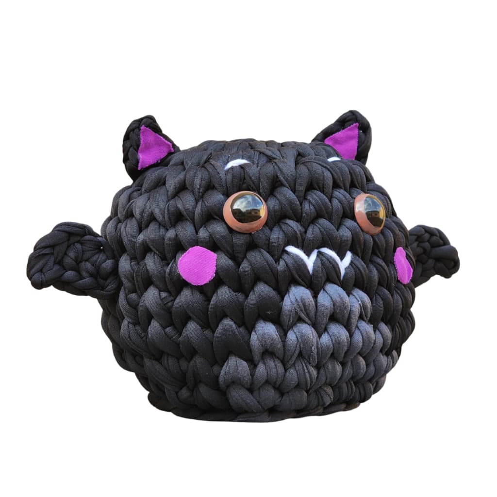 Morceguinho Fio de Malha | Peso de porta |Decoração Morceguinho | Crochê Morcego