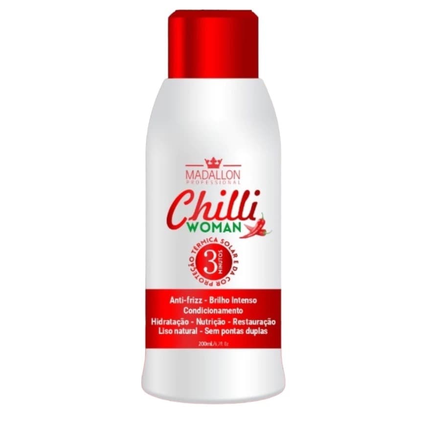 Protetor Térmico Chilli Woman Madallon - Anti Frizz, Brilho Intenso, Hidratação e Restauração