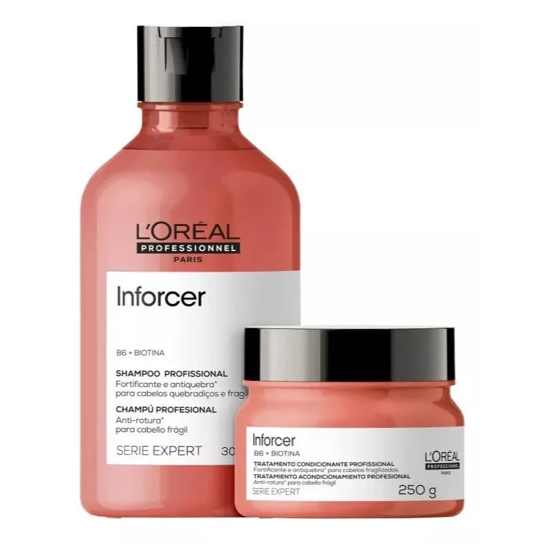 Kit Inforcer Loreal Shampoo 300ml + Máscara 250g