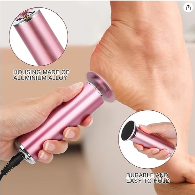 Esfoliador Pedicure Raspador Portátil Tirar Calos Pele Morta Elétrico Lixa Recarregavel Esfoliadora