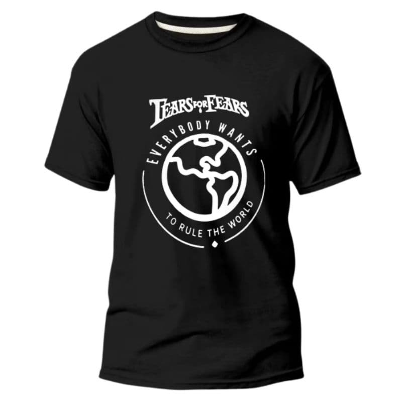 Camiseta Camisa Unissex Banda Rock Tears For Fears Everybody Wants To Rule The World 100 % Algodão Casual Basica Passeio