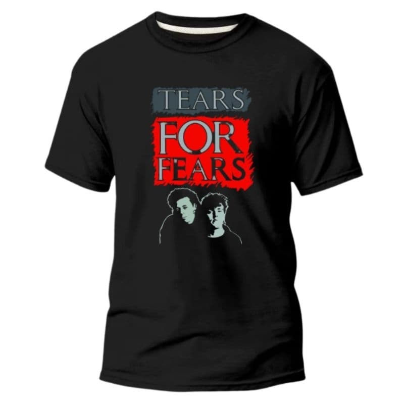 Camiseta Camisa Unissex Rock Tears For Fears Algodão Premium Estsmpada Casual Básica Dia a Dia Passeio Gola Redonda
