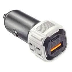 Carregador Veicular Turbo Pd20w Qc18w Kaidi Kd-531 2 Portas Cor Cinza
