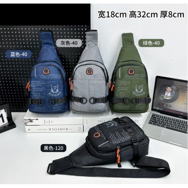 mochila masculina impermeável bolsa de ombro pequena WT033