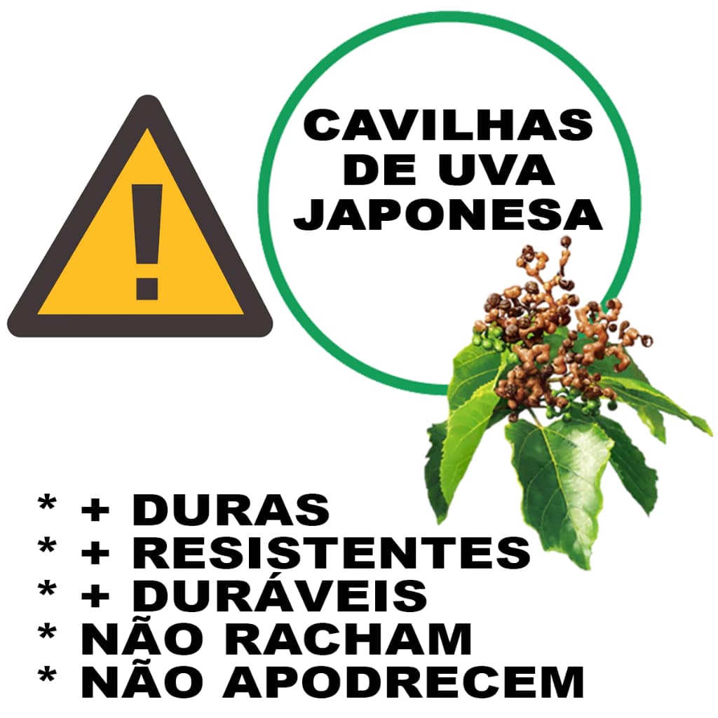 CAVILHA Tarugo Pino Tapa Furo de Madeira 8x35mm de Uva Japonesa PREMIUM pack com 20, 50 e 100 und