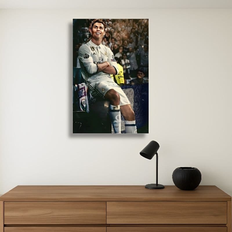 Quadro decorativo Cristiano Ronaldo, um dor melhor jogador da história