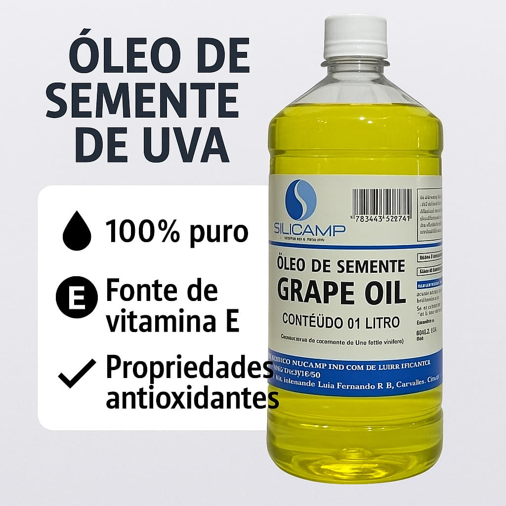 Oleo De Semente De Uva Vegetal Puro E Natural Grape Oil 1l