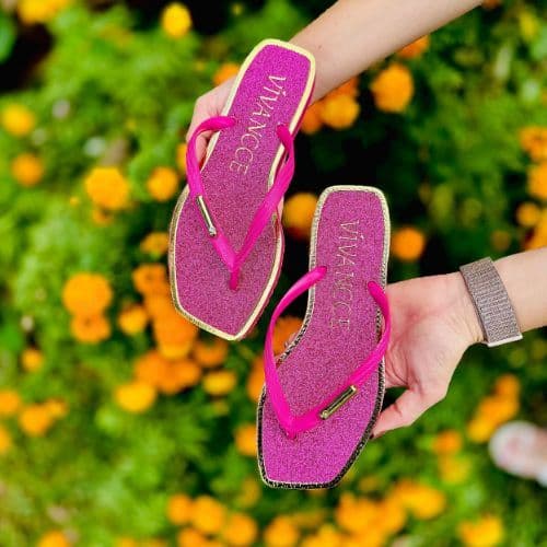 Chinelo Sandália rasteirinha Feminino Vivancce com Glitter Glamour Super Confortável e a pronta entrega envio imediato