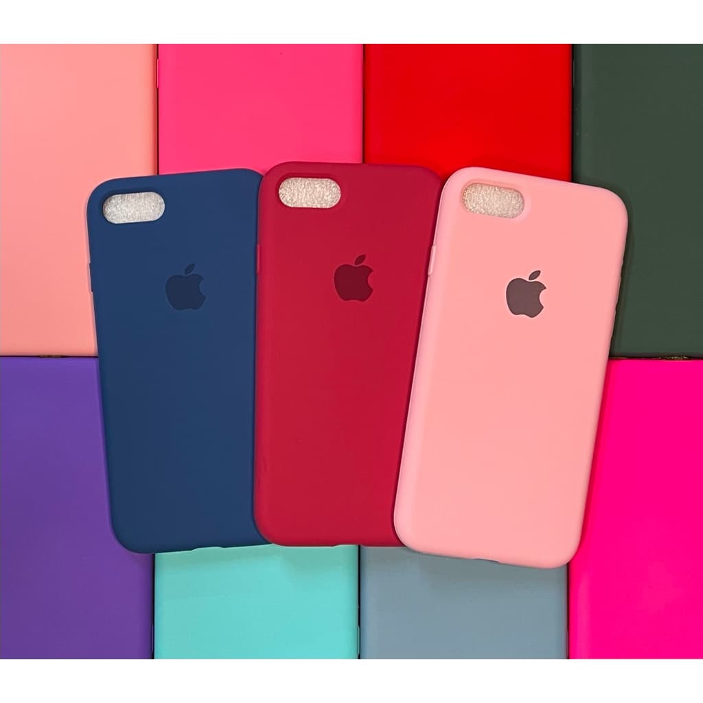 Capa para Iphone 7/8 / Iphone SE 2020 / Capa + Pelicula 3D ou So 1 Capinha Aveludada com logo Case