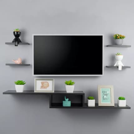 Rack Suspenso Nicho pra tv Prateleiras Rack Suspenso