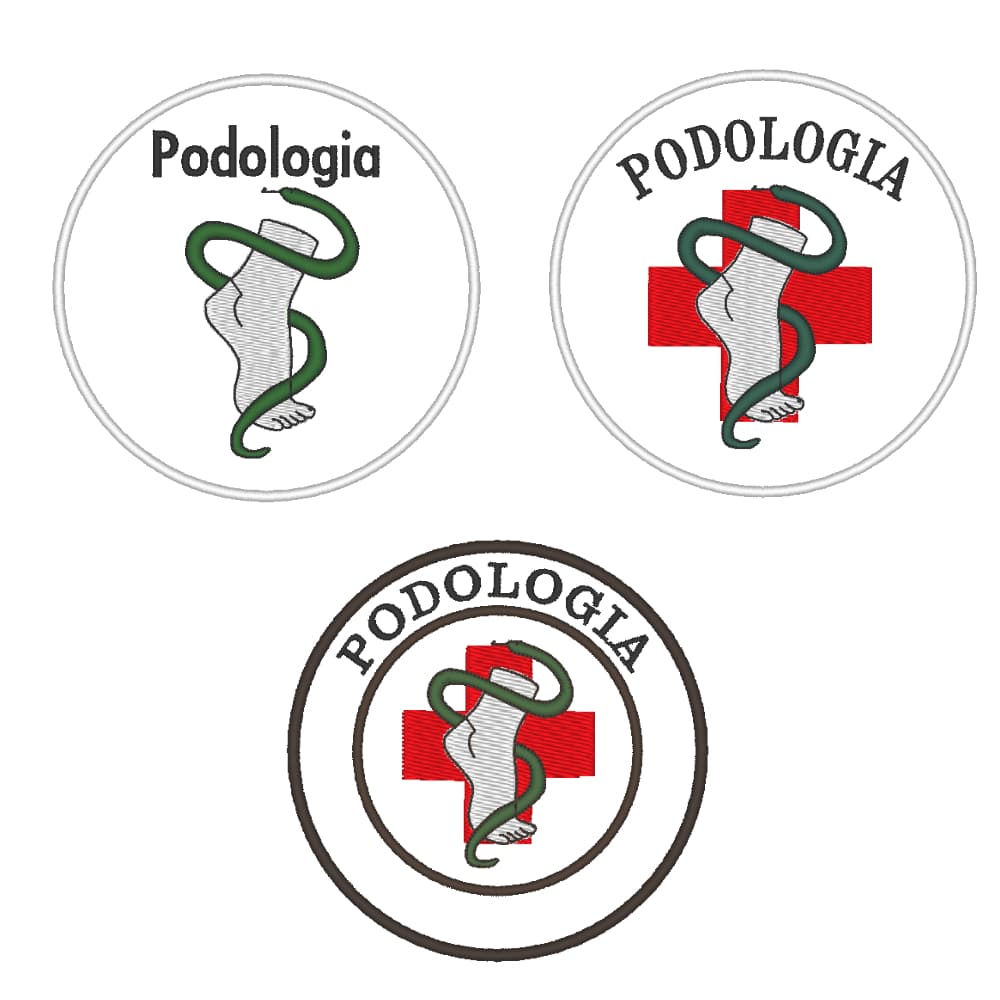 Patch Bordado Podologia Logo Profissão Aplique fácil envio imediato