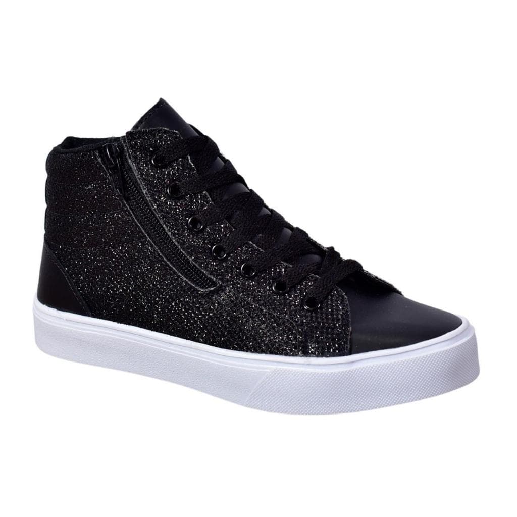 Bota Casual Gliter Feminino Cano Curto Juvenil Adulto Promoção Envio Imediato