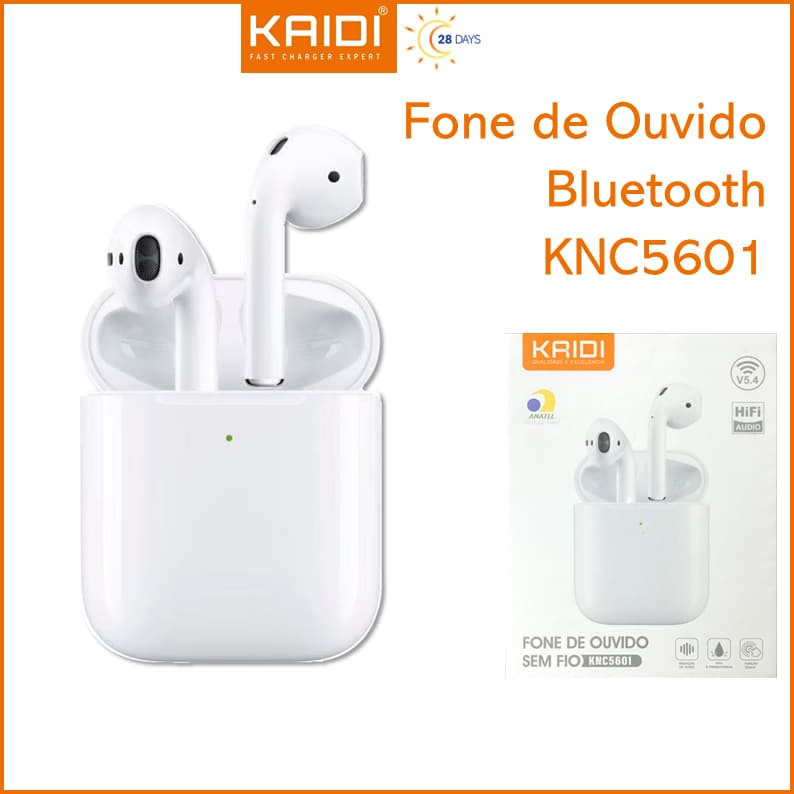 Fone de Ouvido Sem fio Bluetooth TWS Kaidi KNC-5601