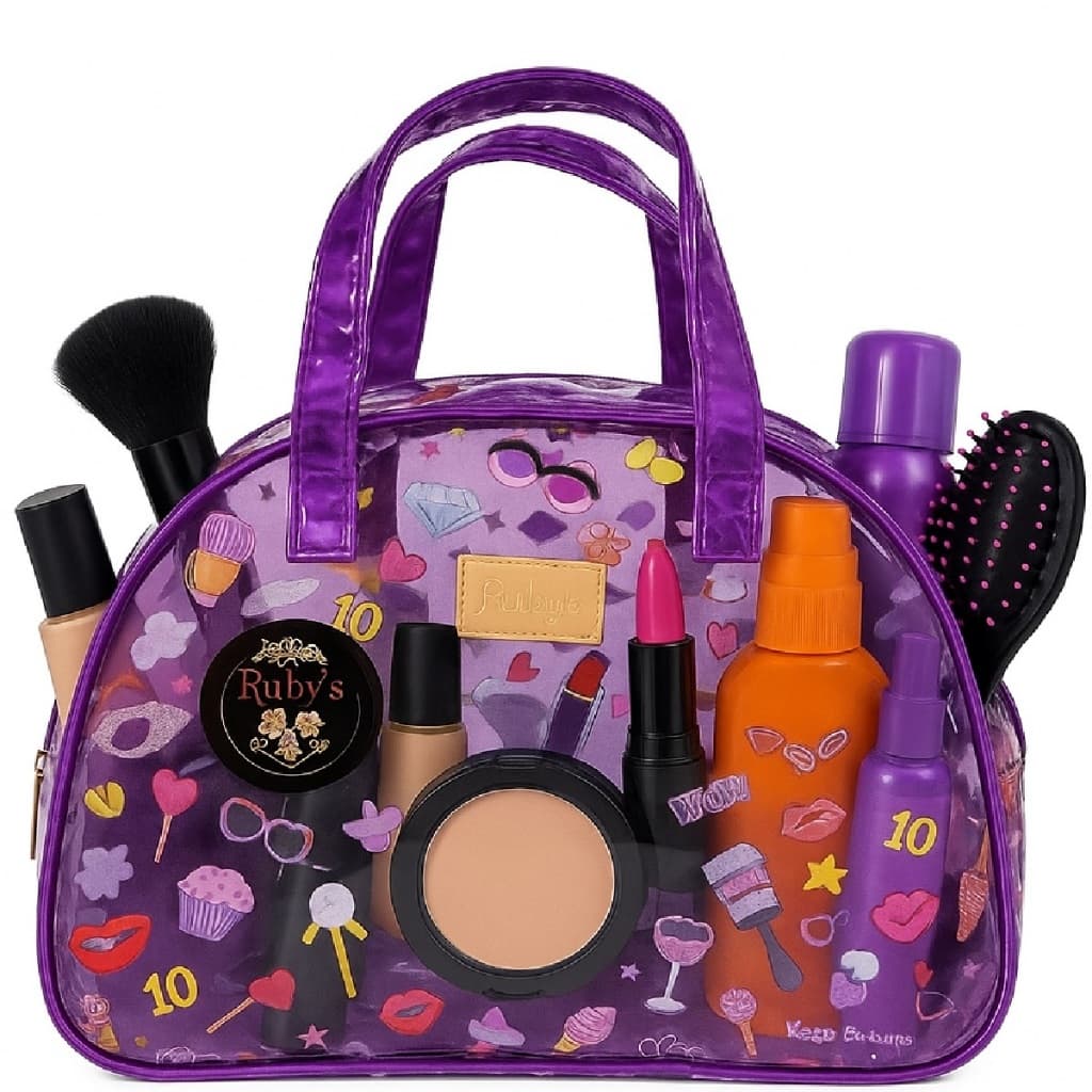 Necessaire Grande Bolsa Com Alça Para Cosméticos Ruby´s