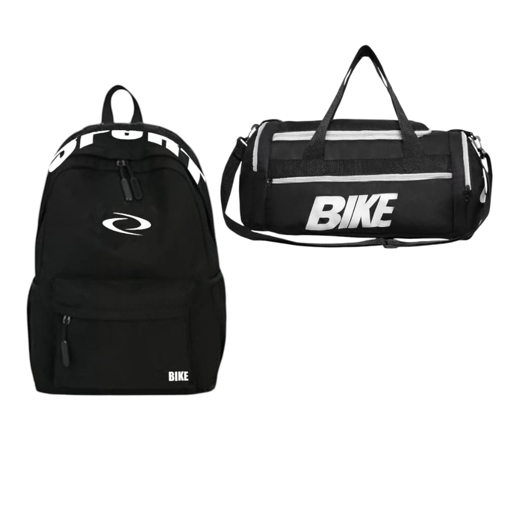 Mochila Universitária Várias Cores + Bolsa Viagem Academia Com Alça de Ombro Reforçadas Lançamento Promocional
