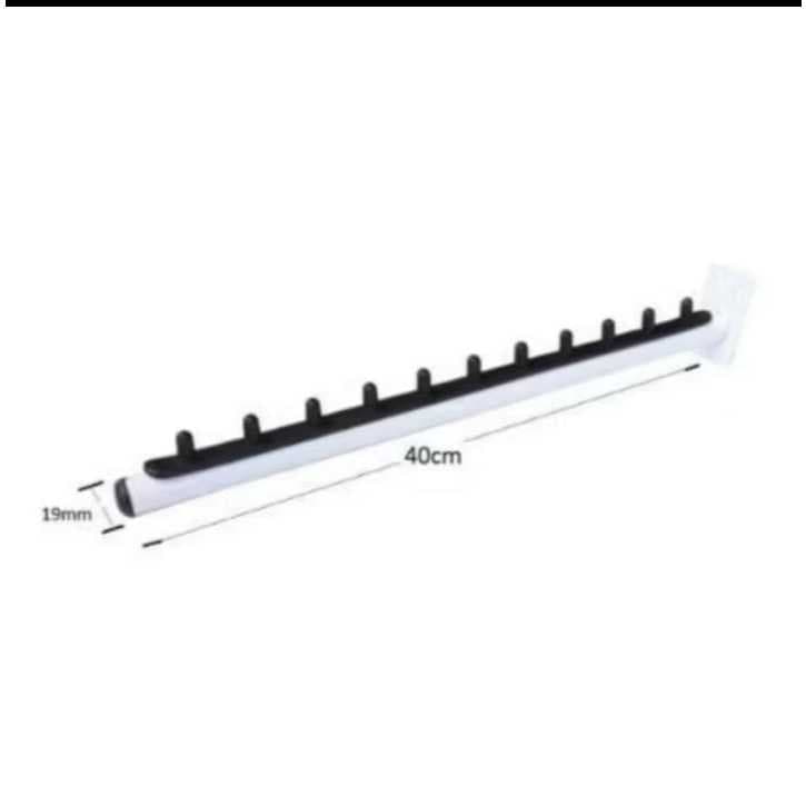 Arara Cabideiro Parede BRANCO Reto Kit com 10