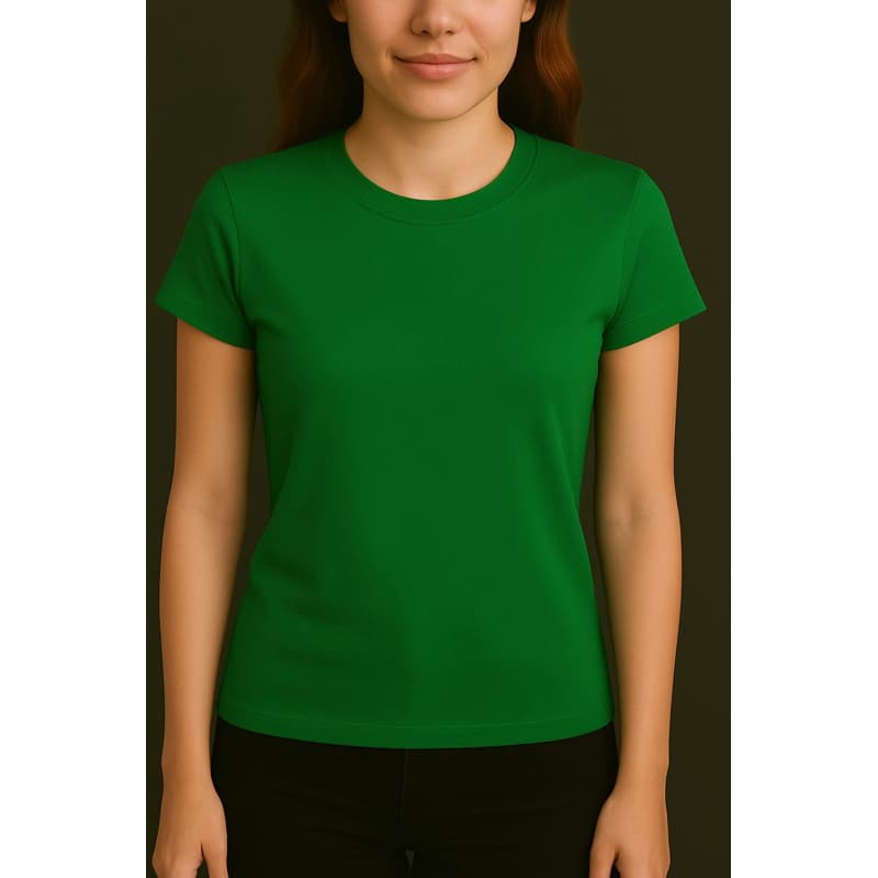 blusa baby look feminino verde