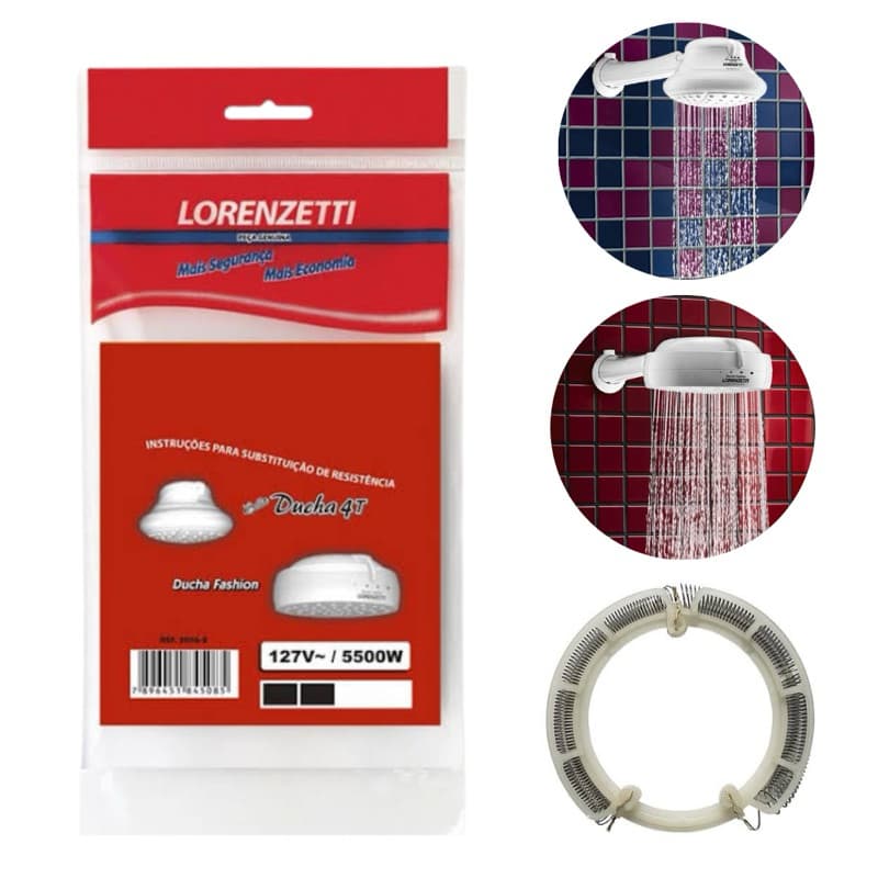 Resistência Fashion/bella Ducha 4t Lorenzetti 127v- 5500w Original