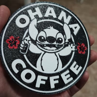 Descanso de Copo Stitch Ohana Coffee – Suporte para Caneca