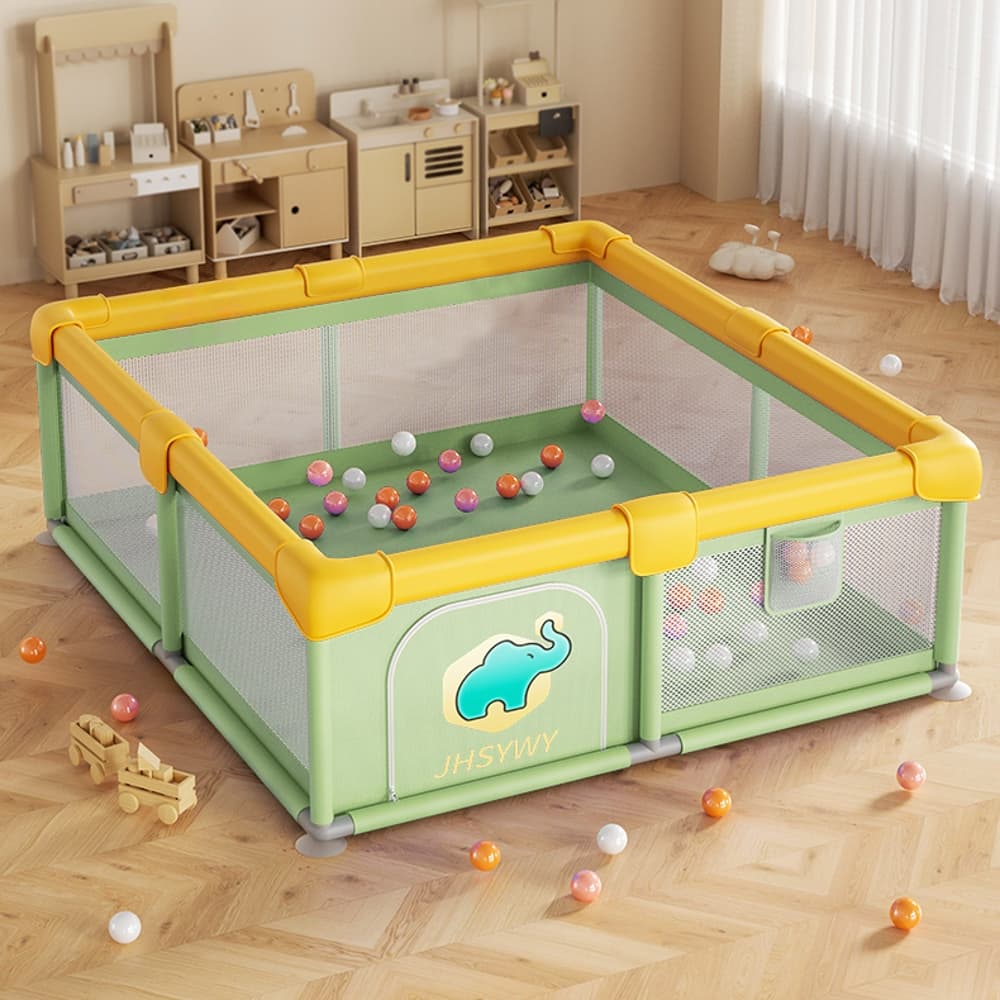 🔥Cercadinho Para Bebê Grande cercado Infantil 180 x150cm | Cercadinho Bebê Chiqueirinho Proteção Bebê Cinza Qualidade