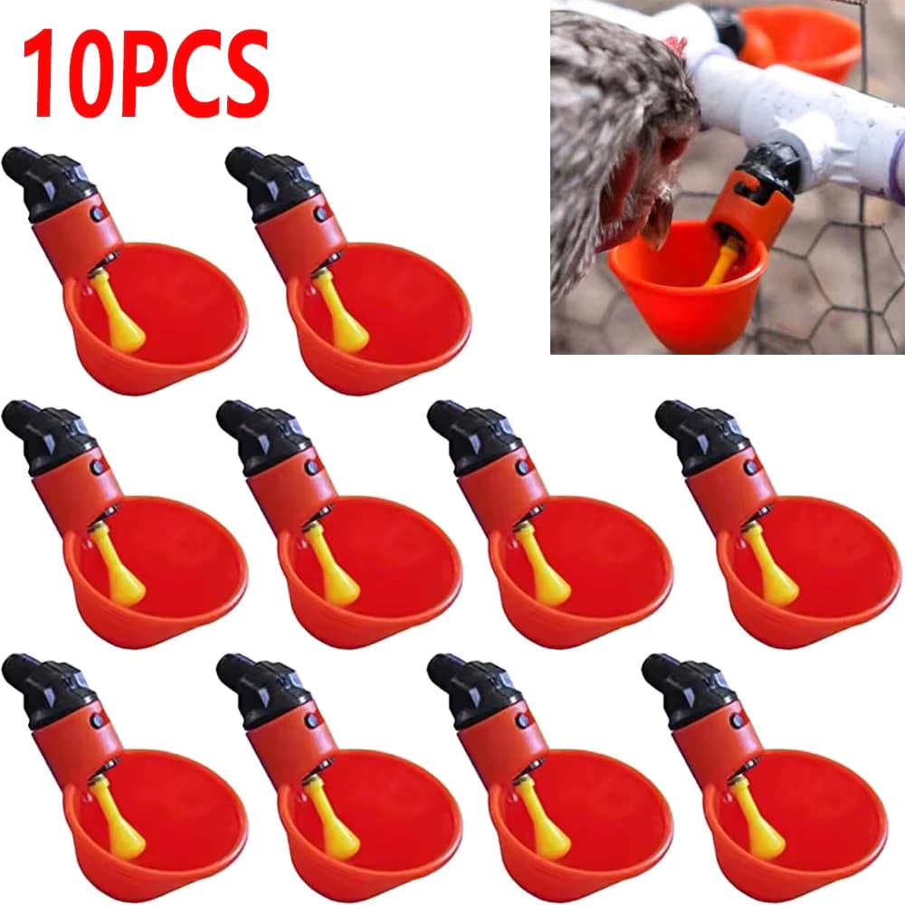 10 Regadores Automáticos De Pássaros Para Codornas Com Borboletas