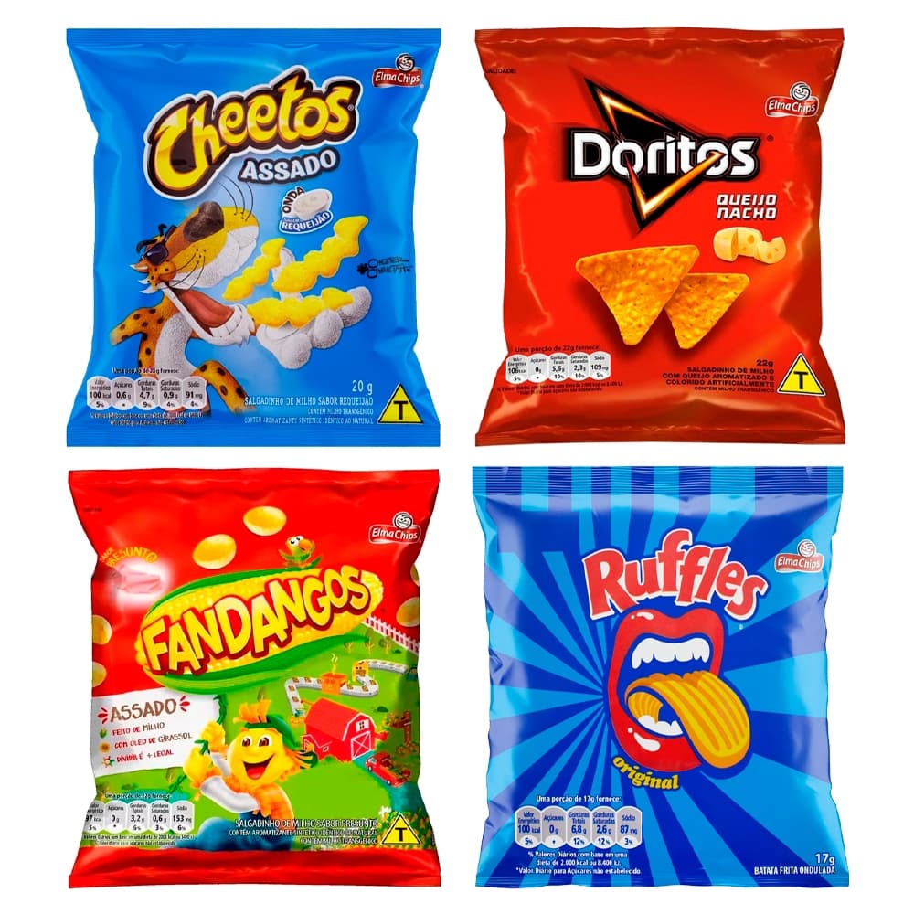 10 Unid. Salgadinho Doritos 22g Elma Chips