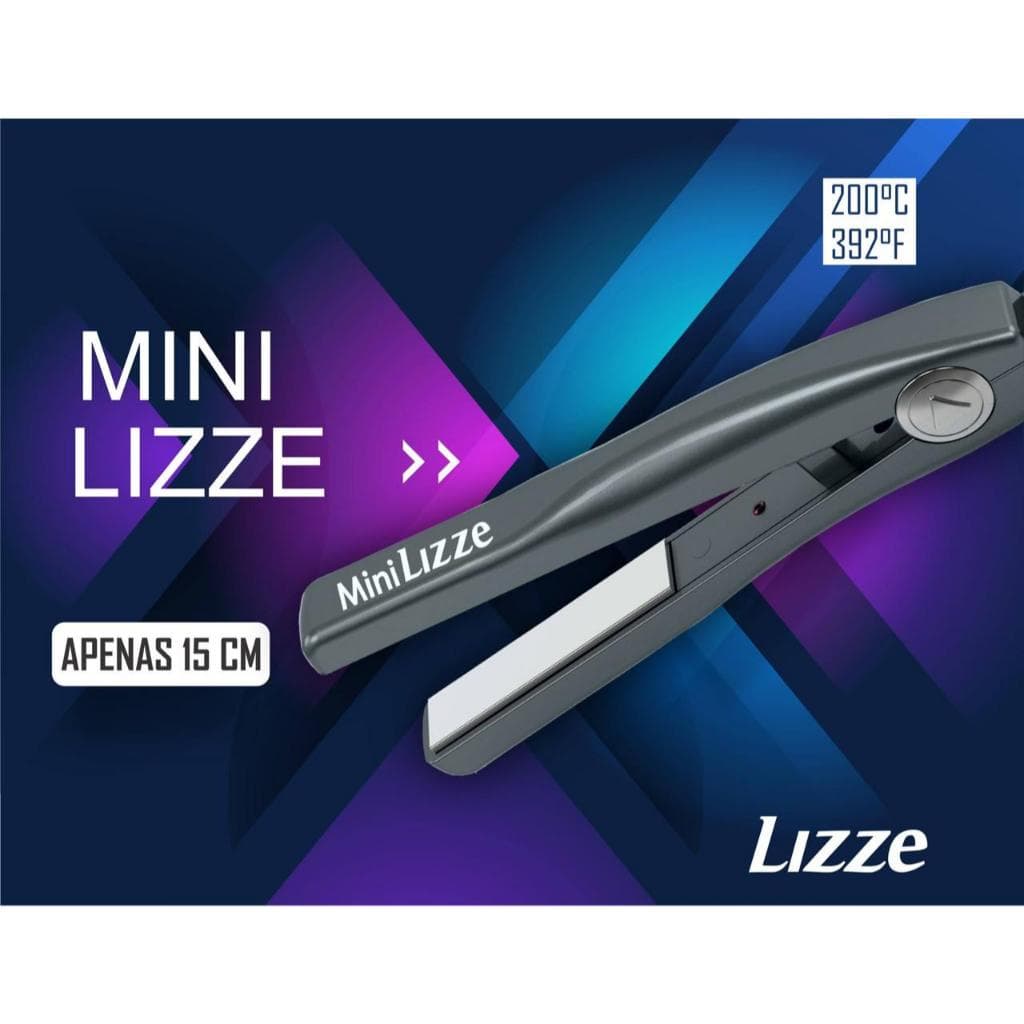 Mini Prancha Chapinha Lizze Extreme De Titânio profissional 200°C - Bivolt A Melhor do Mercado