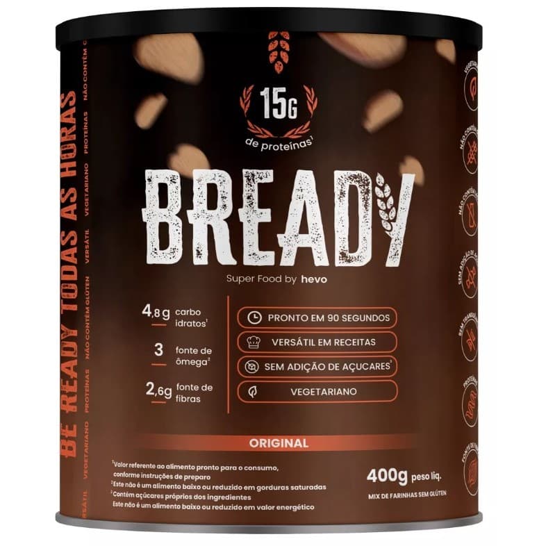 Bready Superfood Pão Sem Gluten Proteíco 400g