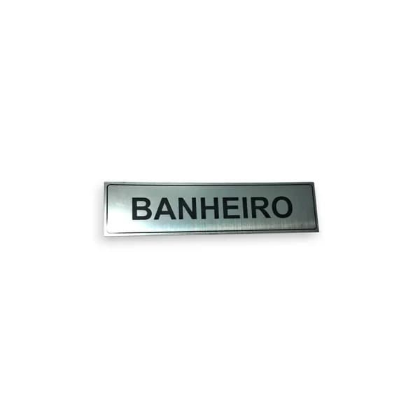 PLACA DE IDENTIFICAÇÃO PARA BANHEIRO