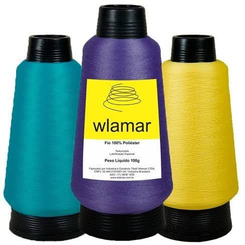 Fio Para Overlock 100% Poliéster - Wlamar - Overloque colorido