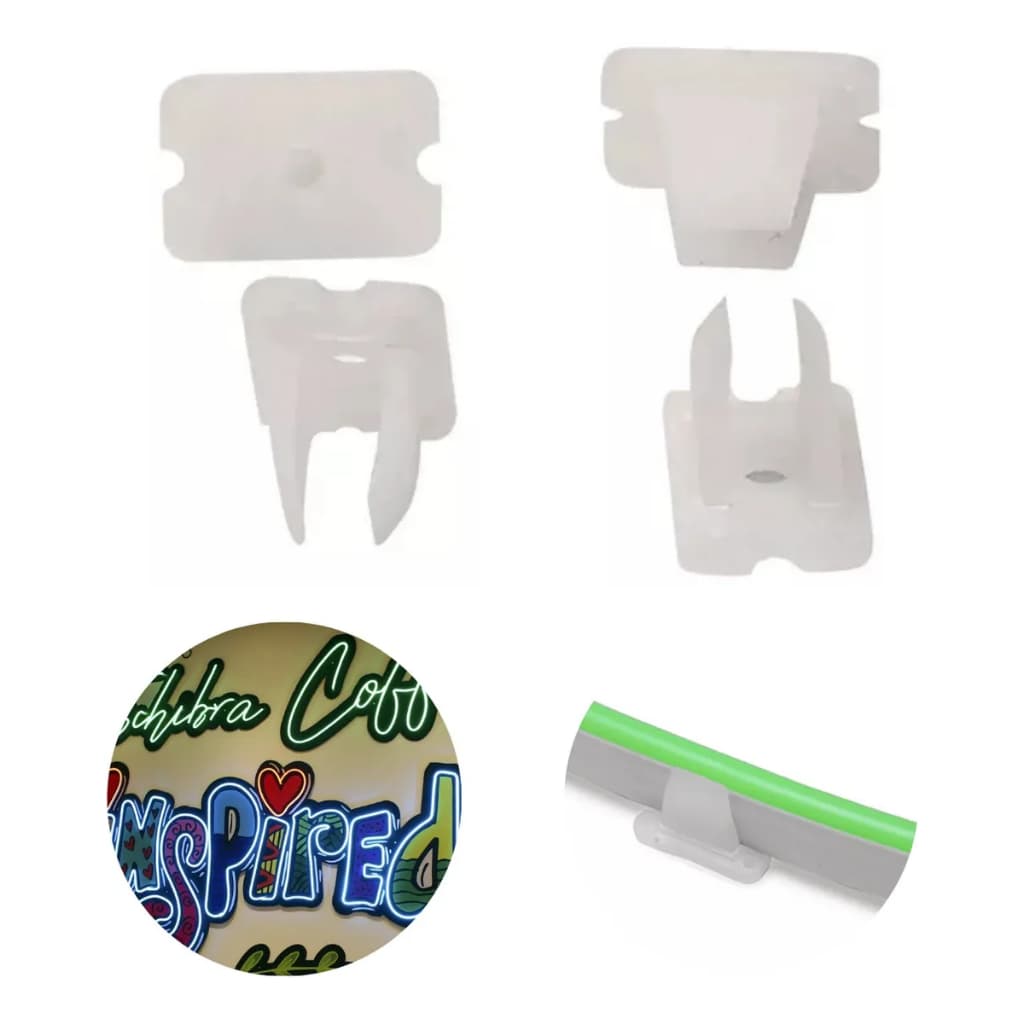 5 Kits Acessórios Fixação A50 Fita Led Neon 12v Taschibra