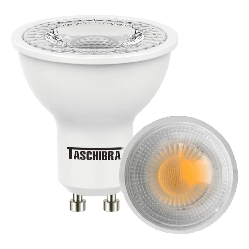 Lâmpada De Led Dicróica Mr16 Tdl 50 7w Gu10 Taschibra