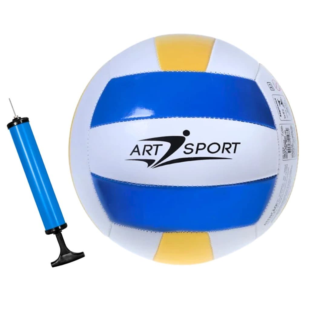 Bola de Vôlei Oficial para Quadra e Praia + Bomba de Ar com Bico