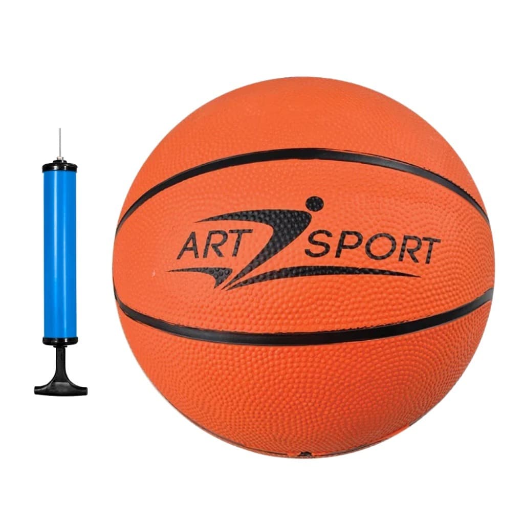 Kit Esportivo: Bola de Basquete Tamanho 7 + Bomba com Bico para Encher